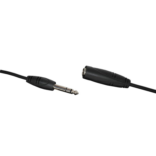 6.5mm Stereo Plug to 6.5mm Stereo Socket Curly Cable - 6m - Folders