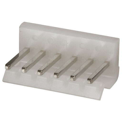 6 Pin 0.156 Straight Locking Header with crimp pins - 3.96 pitch - Folders