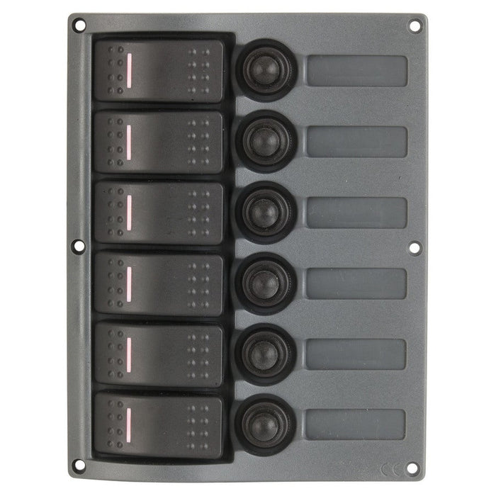 6 Way IP66 Marine Switch Panel - Folders