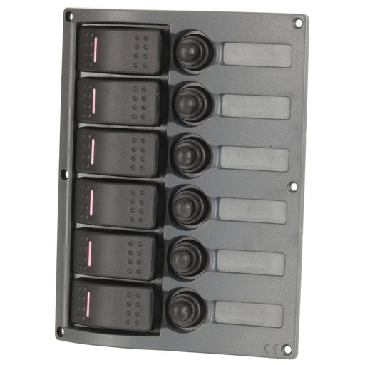 6 Way IP66 Marine Switch Panel - Folders
