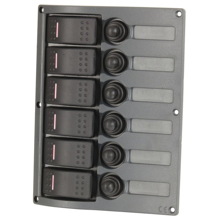 6 Way IP66 Marine Switch Panel - Folders