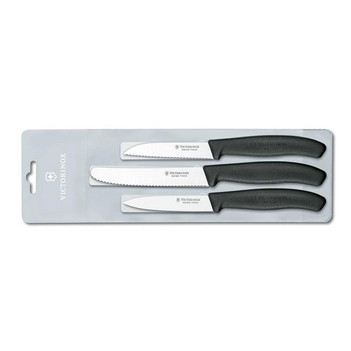 Victorinox Paring Knife Set, Classic 3 Pc - Black 6.7113.3