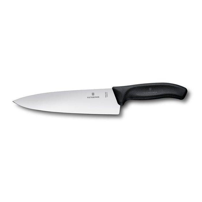 Victorinox Cooks-Carving Knife, 20Cm, Extra Wide Blade, Classic, Black, Blister