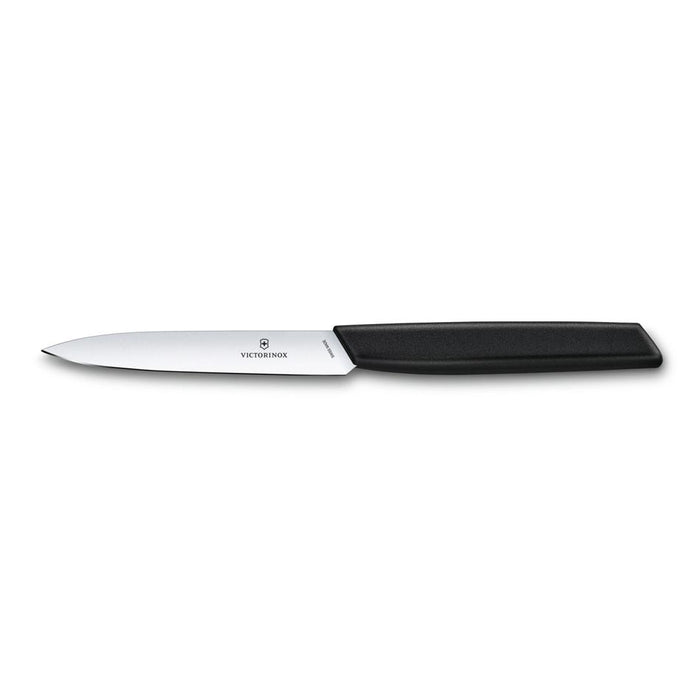 Victorinox Swiss Modern Paring Knife, 10Cm Straight Edge - Black