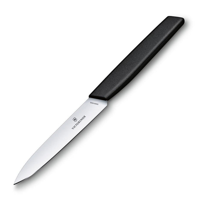 Victorinox Swiss Modern Paring Knife, 10Cm Straight Edge - Black