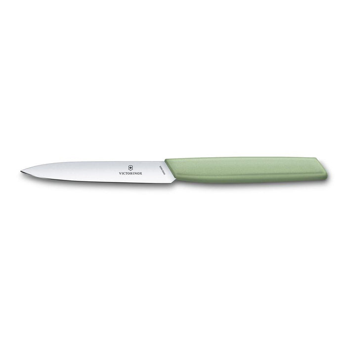 Victorinox Swiss Modern Paring Knife, 10Cm Straight Edge - Moss