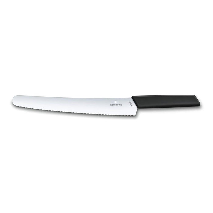 Victorinox Swiss Modern Bread & Pastry Knife, 26Cm, Black Handle