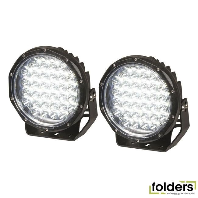 6000 lumen 7 inch solid led driving light, sold as pair - Folders