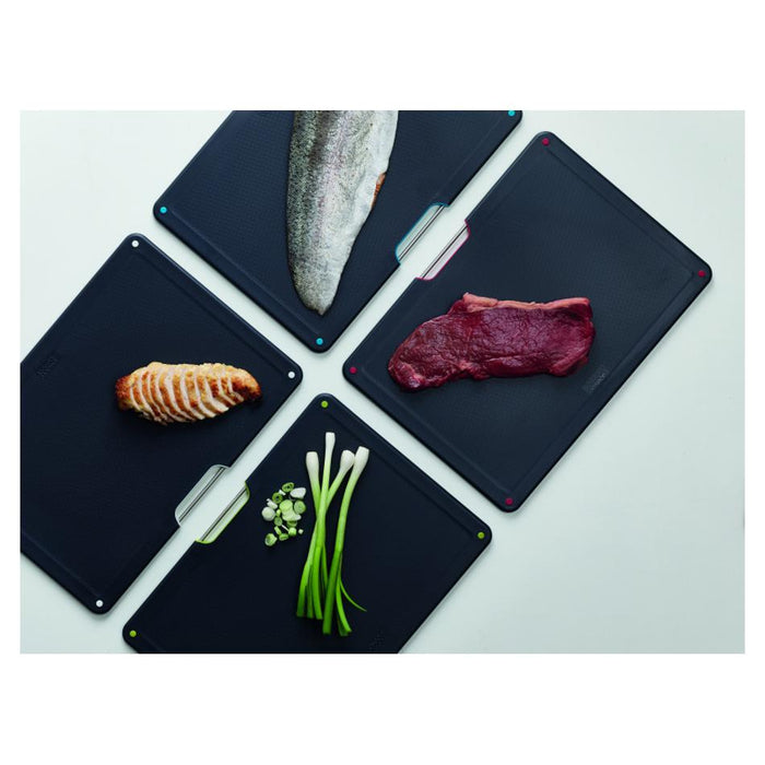 Folio Steel 4-piece chopping board set – Stainless Steel