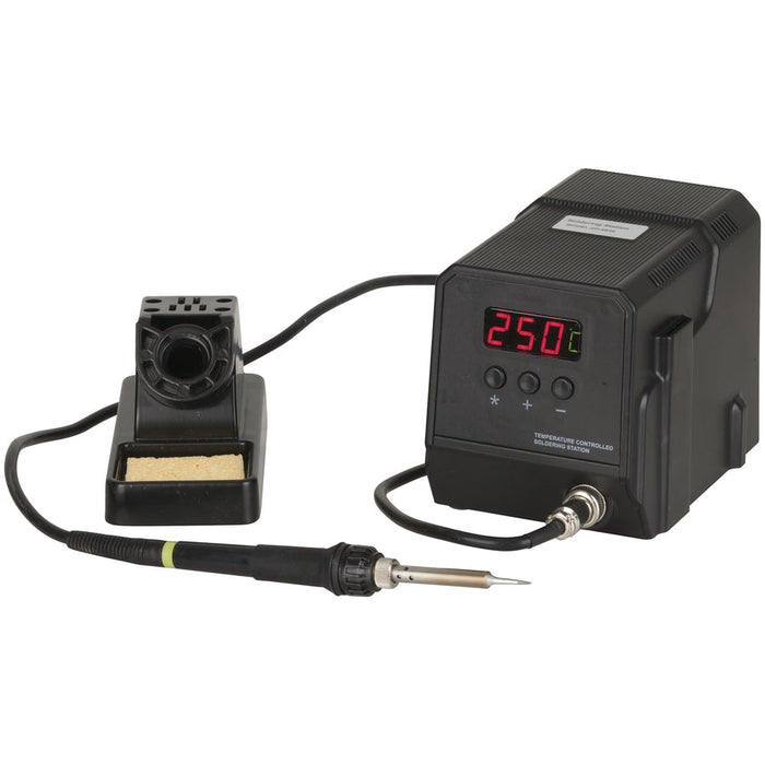 60W ESD Safe Soldering Station with LED Temperature Display - Folders