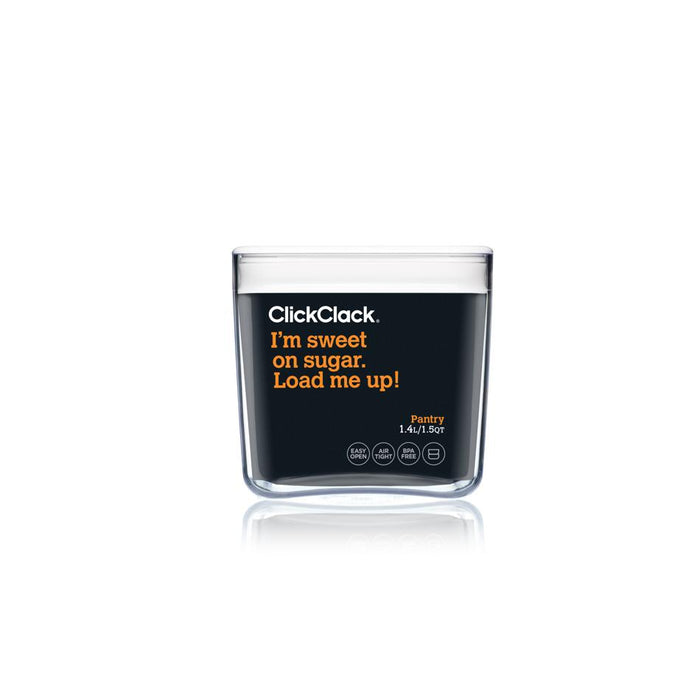 ClickClack Pantry Storage Cube Container - White, 3.3L/3.5QT