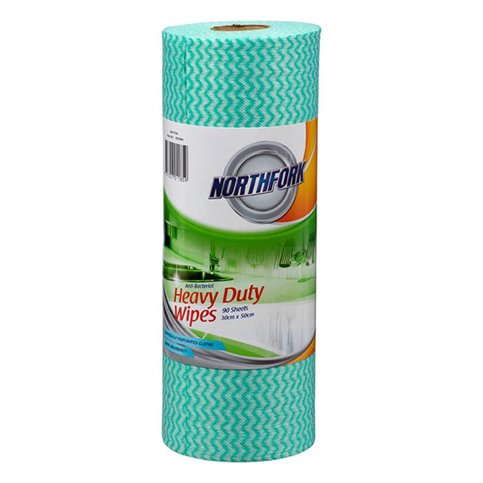 Northfork Heavy Duty Antibacterial Perforated Wipe 45M 90 Sheets 631253640
