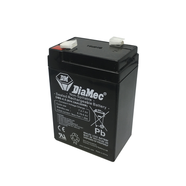 6v 4.0Ah Rechargeable Sealed Lead Acid Battery | BG-640