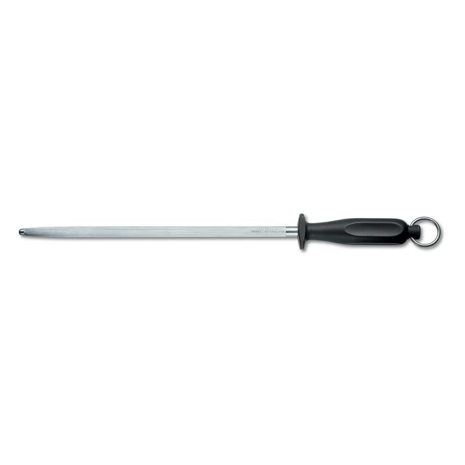 Butchers Sharpening Steel - Victorinox 30Cm, Black Handle — Folders