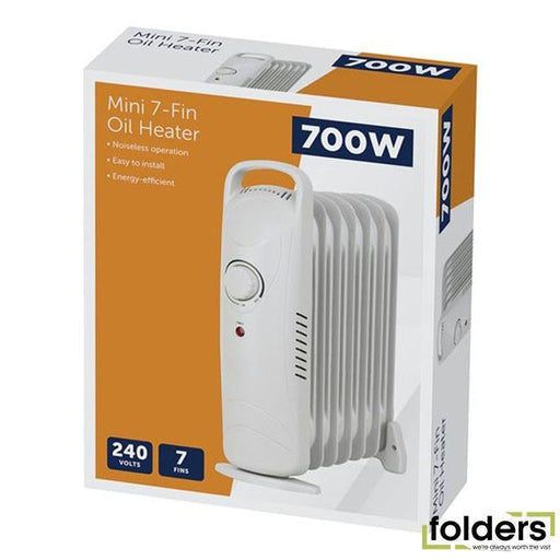 700w mini 7-fin oil heater 240v - Folders