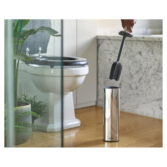 Joseph Joseph Flex 360 Luxe Toilet Brush - Stainless Steel