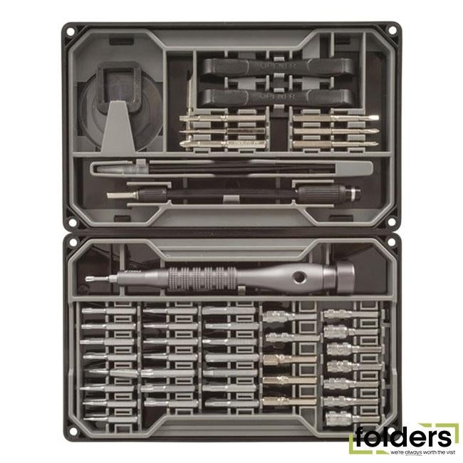 73 piece multifunctional screwdriver set with carry case - Folders