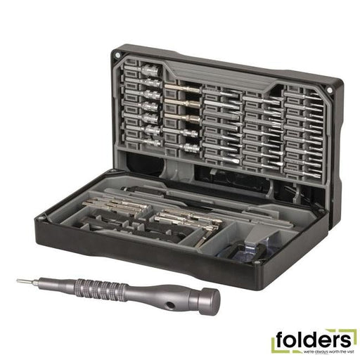 73 piece multifunctional screwdriver set with carry case - Folders