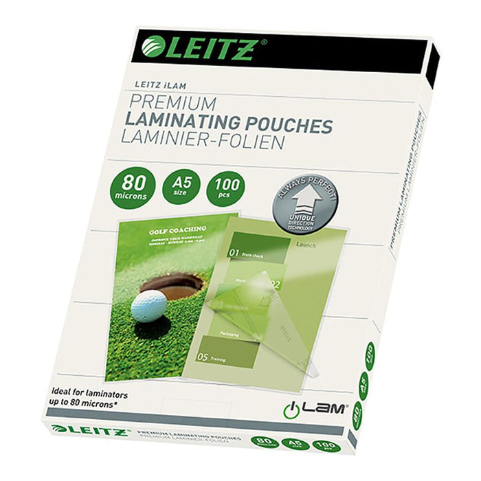 Leitz Laminating Pouch A5 80 Micron Pk100 74920000