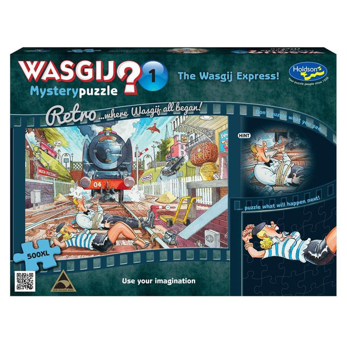 Puzzle - Retro Wasgij Mystery 1, 500XL pc (The Wasgij Express!)