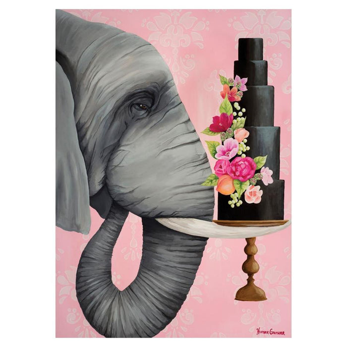 Holdson Puzzle - Wild Art, 500XL pc (Elephant with Chocolate Cake)