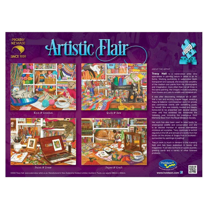 Holdson Puzzle - Artistic Flair, 1000pc (Quilt & Sew) 77506