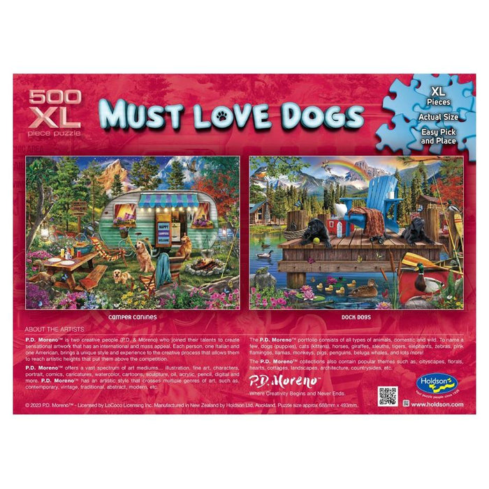 Holdson Puzzle - Must Love Dogs 500pc XL (Dock Dogs) 77552