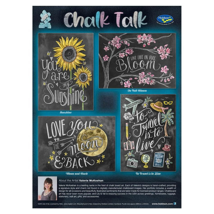 Holdson Puzzle - Chalk Talk, 1000pc (In Full Bloom) 77622