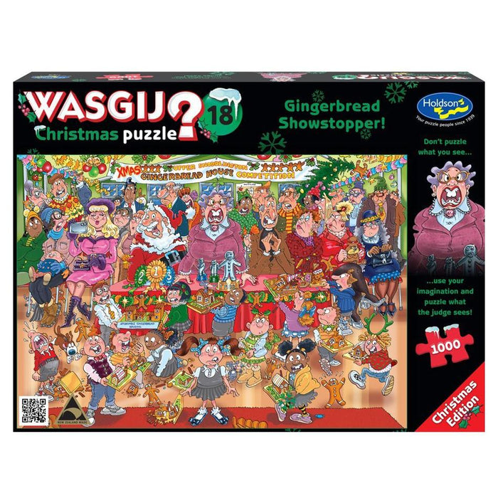 Holdson Puzzle - Wasgij Christmas 18, 1000pc (Gingerbread Showstopper)