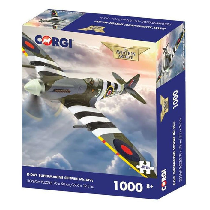 Corgi Puzzle - Corgi Collection 1000pc (D-Day Supermarine Spitfire Mk.XIVc)