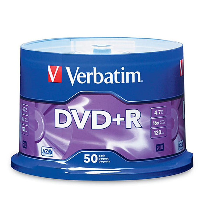Verbatim Dvd Spindle 4.7Gb Dvd + R Pack Of 50 16X 95037