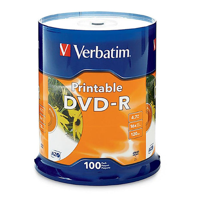 Verbatim Dvd Spindle 4.7Gb Pack Of 100 16X 95102