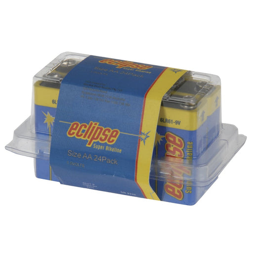 9v Alkaline Eclipse Battery 6 Pack - Folders
