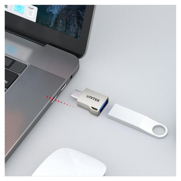 Unitek Usb-C Male To Usb-A Female Ultra-Tiny Adaptor With Easy 5