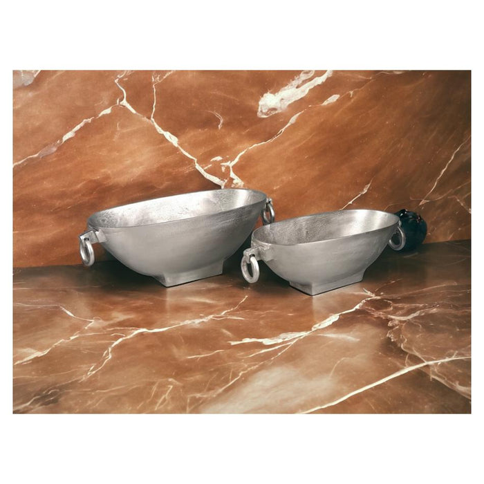 Rembrandt Alu Oval Handle Bowl (S) - Silver AM9006