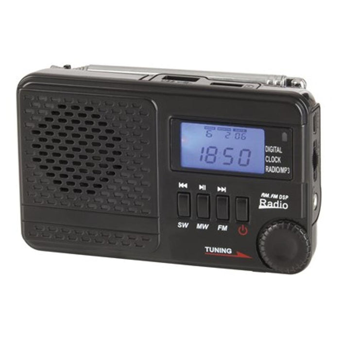 Digitech Am/Fm/Sw Rechargeable Radio With Mp3 AR1721