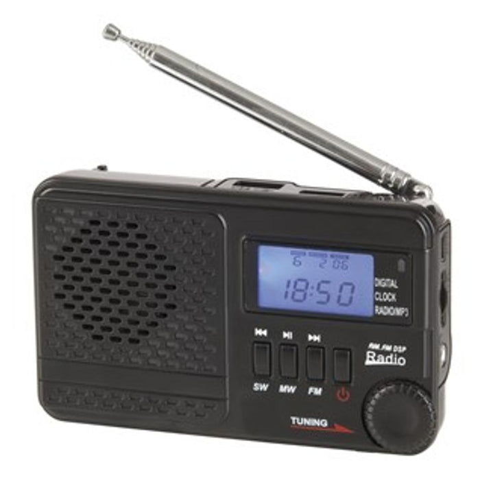 Digitech Am/Fm/Sw Rechargeable Radio With Mp3 AR1721