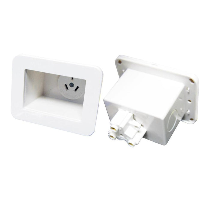 Dynamix Recessed Single Power Outlet