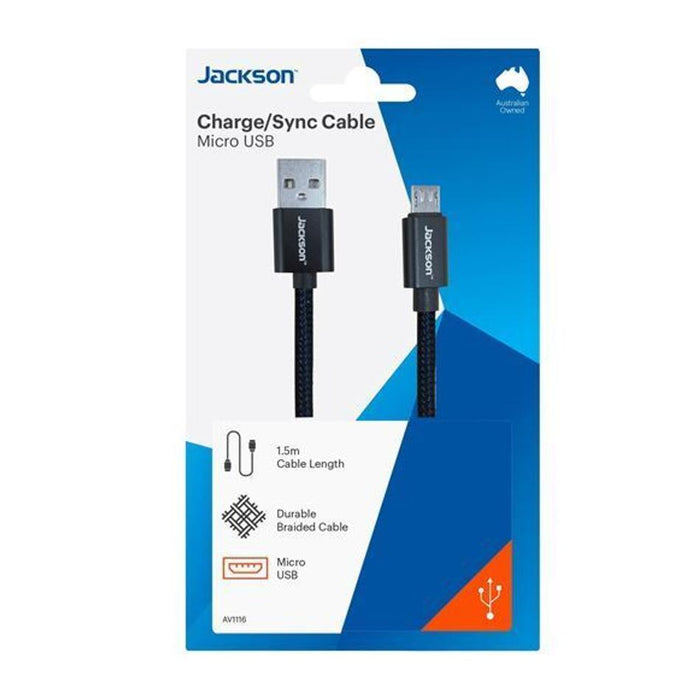Jackson 1.5M Usb-A To Micro Usb Sync & Charge Cable. AV1116