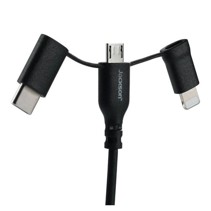 Jackson 1M Mfi Certified 3-In-1 Sync & Charge Cable.