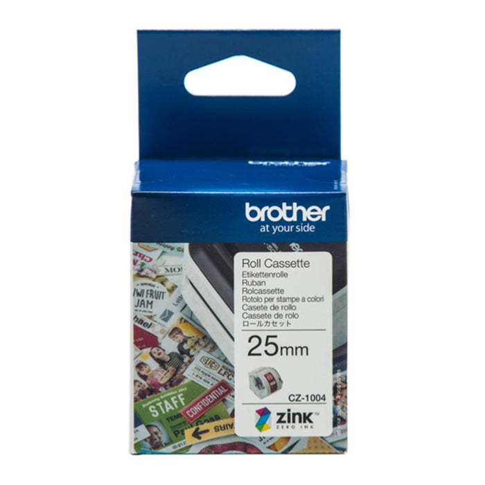Brother Cz-1004 25Mm Printable Roll Cassette BCZ1004