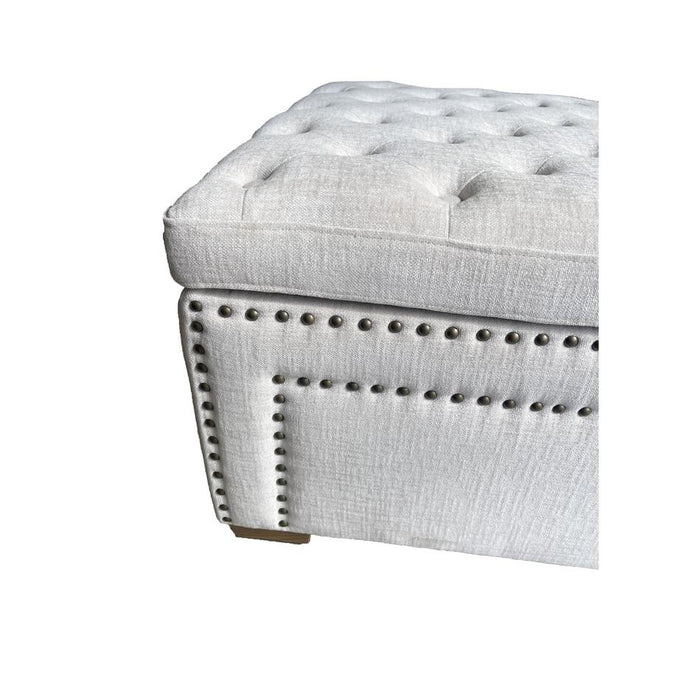 Rembrandt Oversized Ottoman - Cream BR3025