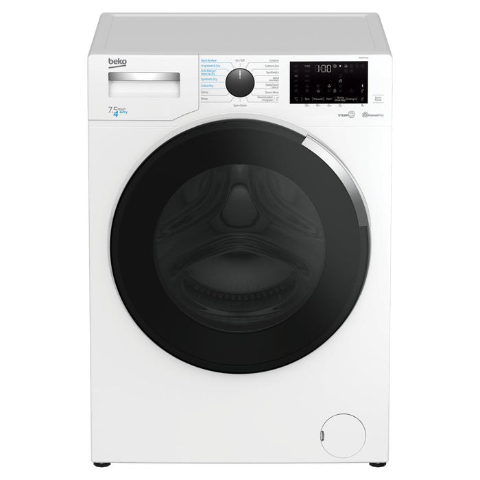 Beko Freestanding Washer Dryer (7.5 kg / 4 kg, 1400 rpm) BWD7541W