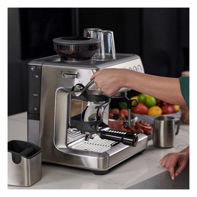 Breville the Barista Express Impress Coffee Machine BES876BTR (8)