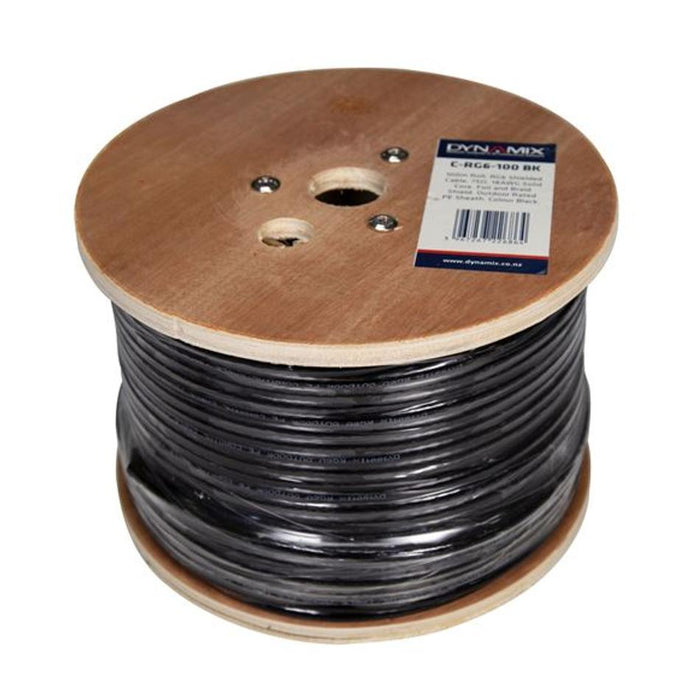 DYNAMIX 100m Roll RG6 Shielded Cable