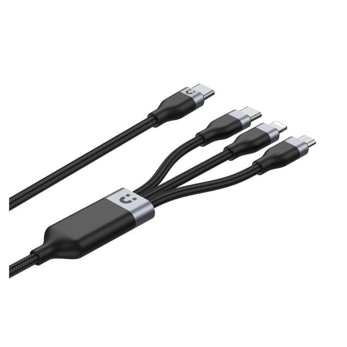 Unitek 1.5M 20W 3In1 Usb-C Data & Charge Cable With Usb-C