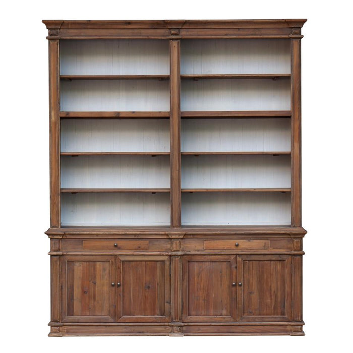Rembrandt Library Cabinet Old Pine W/Cream Back CF8189