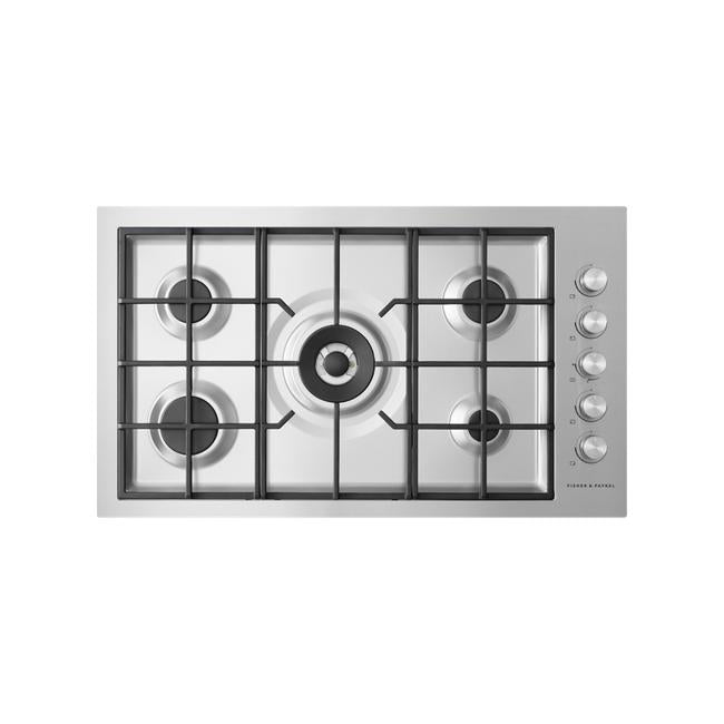 Fisher & Paykel Gas on Steel Cooktop, 90cm, Flush Fit CG905DWNGFCX3