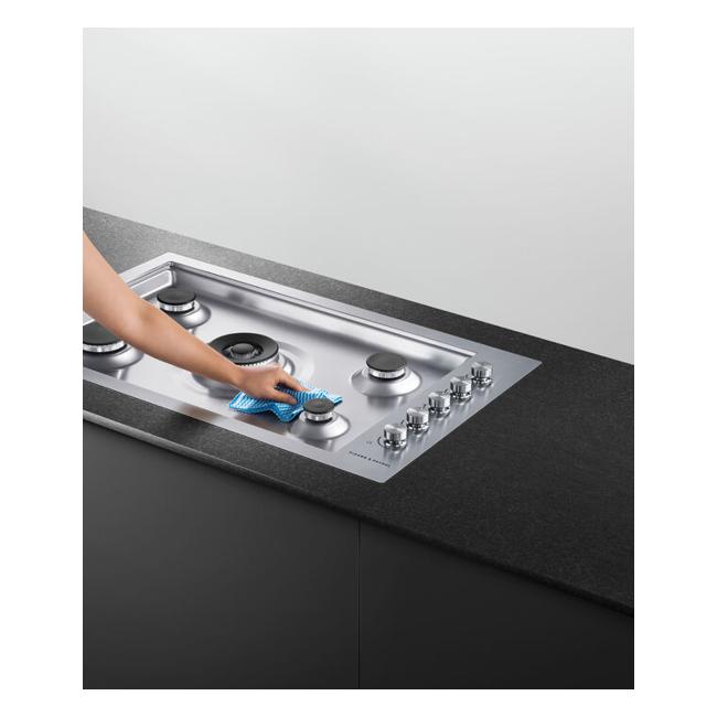 Fisher & Paykel Gas on Steel Cooktop, 90cm, Flush Fit CG905DWNGFCX3