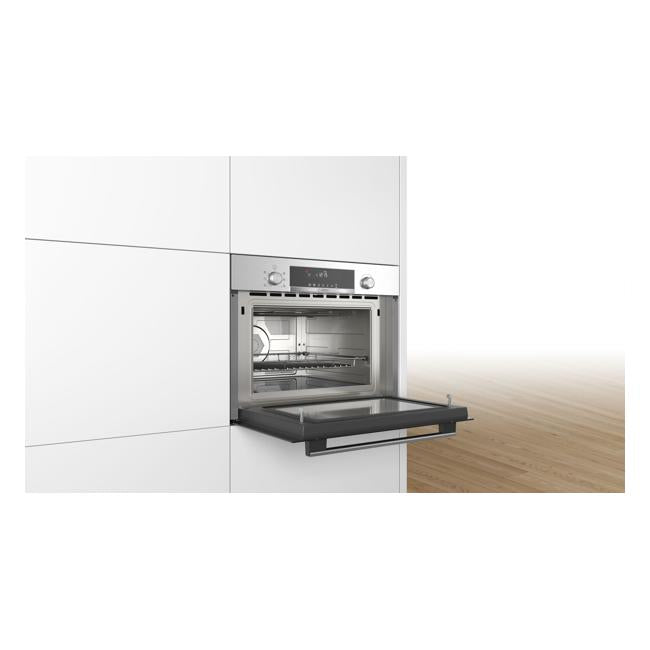 Bosch Series 6, Built-in microwave oven with hot air, 60 x 45 cm, Stainless steel CMA585GS0B